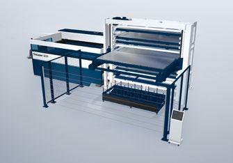 A PalletMaster Tower segítségével a TruLaser 3030-as gépünk éjjel-nappal folyamatbiztosan dolgozik.