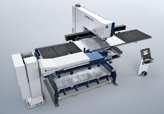 Automatizálás SheetMaster Compact 41 Az új TruPunch 3000 gyorsabb, mint a régebbi gépünk, a SheetMaster Compact egységgel kombinálva pedig még