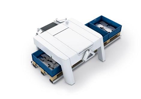42 SortMaster Box és SortMaster Box Linear Automatizálás Késztermékek leszedése és szortírozása SortMaster Box és SortMaster Box Linear 4 alkatrésztípus rugalmas és egyszerű szétválogatása 100 %