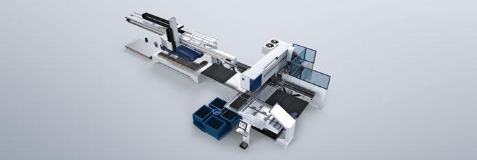 egységgel. STANCOLÁS + STANC-LÉZER LÉZERES CSŐVÁGÁS 2D-LÉZER TruPunch 5000-es gép SheetMaster, SortMaster Box, GripMaster und ToolMaster Linear egységgel.