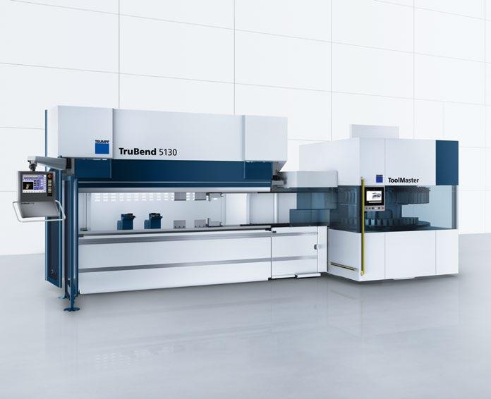 Automatizálás ToolMaster 55 TruBend géphez csatlakoztatott ToolShuttle. Műszaki adatok ToolMaster TruBend 5000 sorozat (B03)* Max.