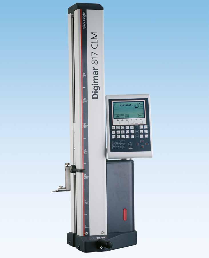 Digimar 817 CLM Magasságmérő készülék Quick üzemmóddal. Gyors mérések maximális pontossággal 2D min. 4950, EUR Tapintás lefelé ill. felfelé Furatok váltópontja / tengelyek váltópontja (felfele, ill.