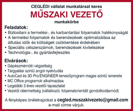 ASZTALOS munkatársakat keresünk felvételre újszilvási munkahelyre. Larix-Co Bt.