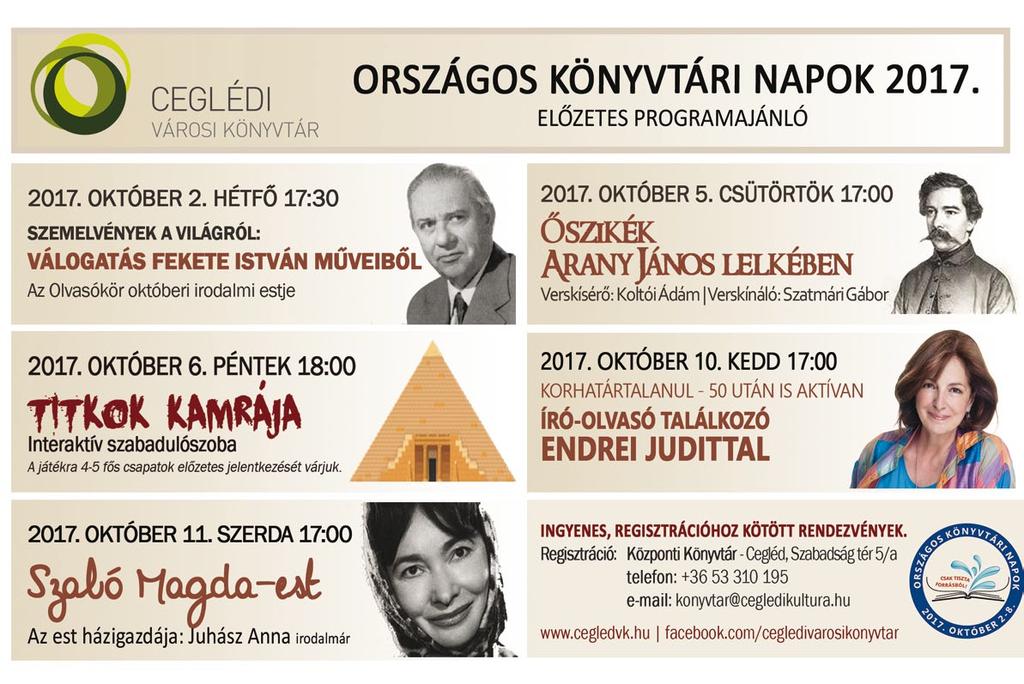 www. dpmsz. hu 3 " " " VÉRADÁS 2017. 10. 04. 8.00-10.30 Toldy Ferenc Kórház Cegléd Törteli u.1-3 2017. 10. 08. 9.00-12.00 Hit Gyülekezete 2700 Cegléd, Déli út 25-27. 2017. 10. 11. 9.00-14.