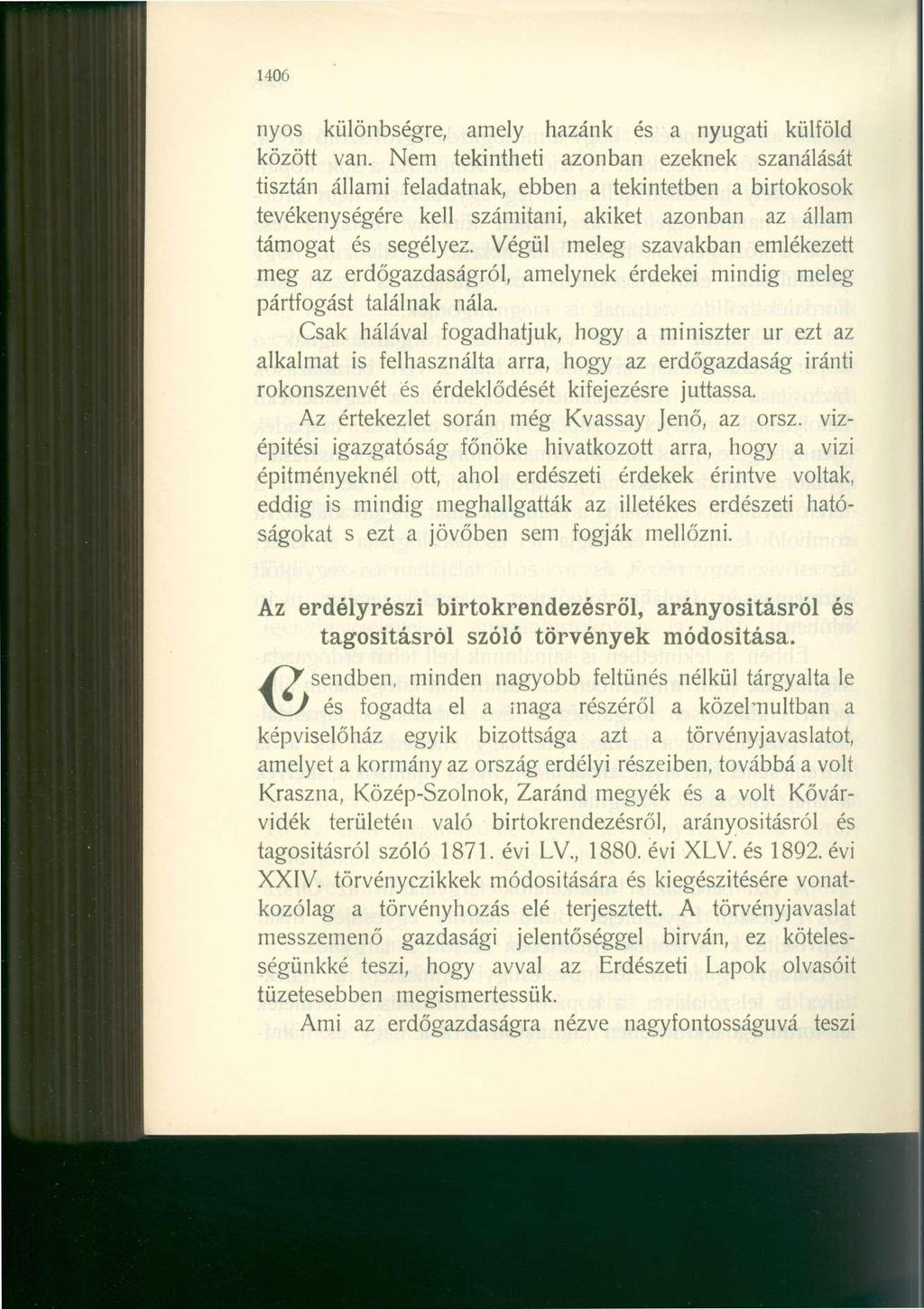 1406 nyos különbségre, amely hazánk és a nyugati külföld között van.