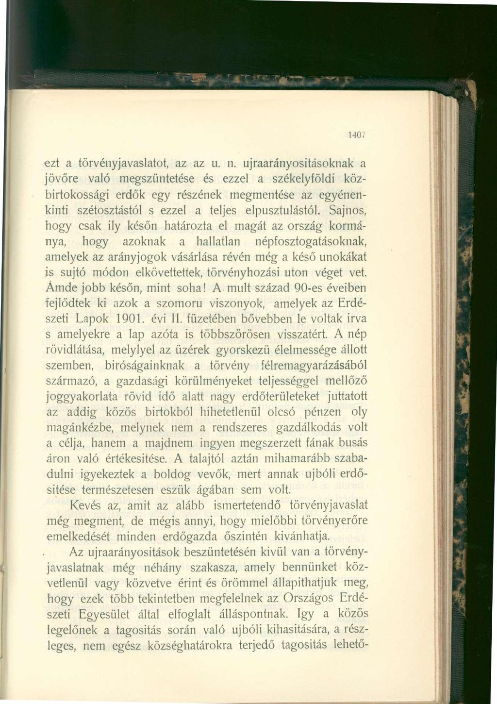 1407 ezt a törvényjavaslatot, az az u. n.