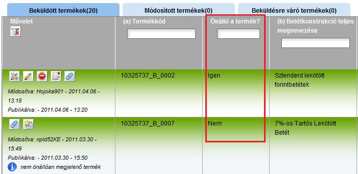 Betéti termék bejelentő felület Alapfogalmak Önállóan Megjelenő Termék (ÖMT): olyan termék, amelyet az ügyfelek a hirdetményben foglaltak alapján önállóan is igénybe vehetnek, a termék igénybe