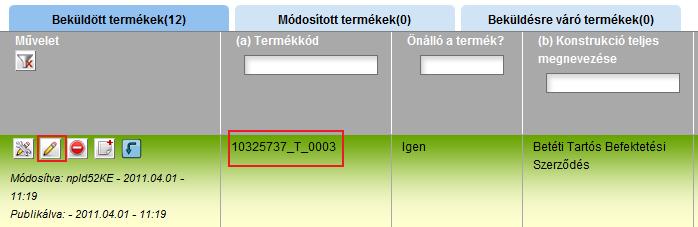 1. A főterméket nyissuk meg szerkesztésre, mintha bármilyen hagyományos adatát szeretnénk megváltoztatni: 38.