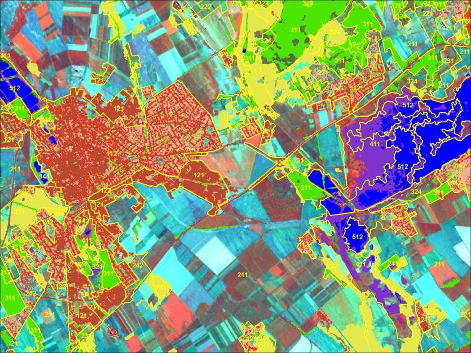 14 IRS satellite images: Antrix Corporation Limited (2012), Distribution by Euromap GmbH, Germany, all rights reserved Actual questions A GIO Nagyfelbontású of Land Cover rétegek Mapping