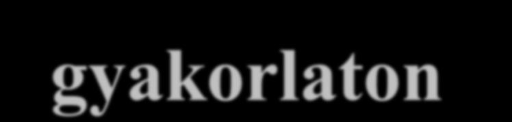 Amiről a mai gyakorlaton szó lesz: A