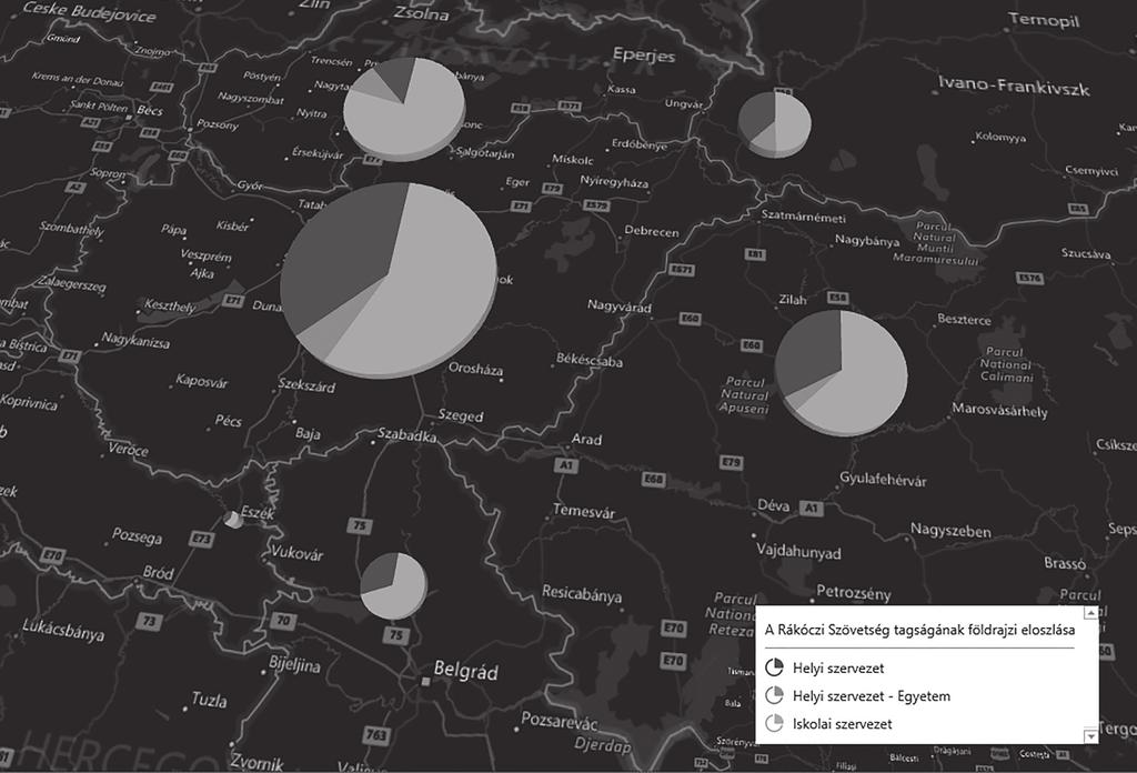 SZERVEZETI ÉLET A Rákóczi Szövetség Kárpát-medence szerte egyre szé- kapcsolódott be 7%-uk tag felsőoktatási intézmény- lesebb körű jelenlétre és a magyar-magyar kapcsolatok hez kötődő szervezetben,