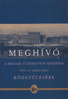 ELŐADÓ ÜLÉSEK A KÖZGYŰLÉSI ÜLÉSSZAKBAN 2012.
