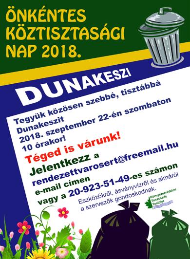 6 2018. július 20. Nyári igazgatási szünet a Polgármesteri Hivatalban Ezúton értesítjük a Tisztelt Lakosságot, hogy Dunakeszi Város Önkormányzatának Képviselőtestülete, 2018. augusztus 6-tól 2018.