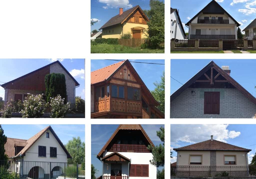 44 Épületek, homlokzatképzés, szín és anyaghasználat Új ház építésekor, vagy meglévő átalakításakor az épület tömegalakítása településképi szempontból is