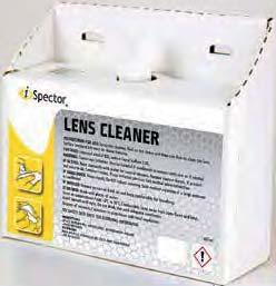 i-spector staţie de curăţare a lentilelor - Acest kit vine cu 600 de ţesuturi de lentile și un flacon 225 ml de lichid de curăţare.