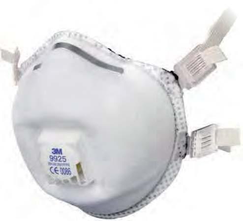 FFP2 LÉGZÉSVÉDELEM PTECŢIA APARATULUI RESPIRATOR 3M 9925 FFP2 NR D 070013 99 999 80 SZABVÁNYOK STANDARDE: EN 149 Hegesztőgáz és por ellen az LMK/MEH 12-szereséig, ózon ellen az LMK/MEH -szereséig,