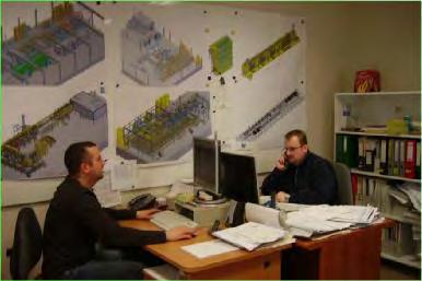 Irodai részlegek (77fő) - Tervezés (12fő) - Projekt vezetés (3fő) - Ajánlatkészítés (6fő)