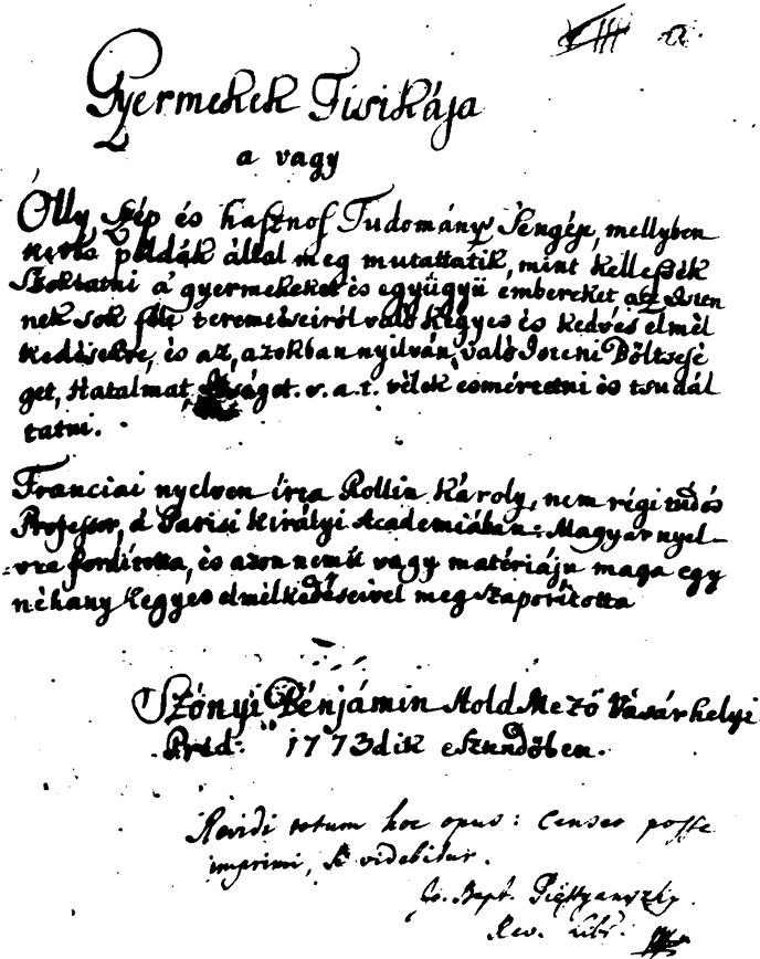 Szőnyi Benjámin Gyermekek Fisikája című