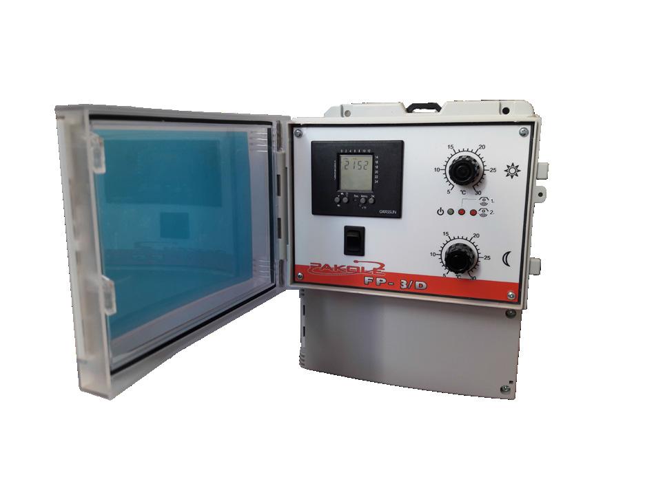 érzékelő FP-3D típusú termosztát FP- 4D típusú termosztát (programozható) 22.