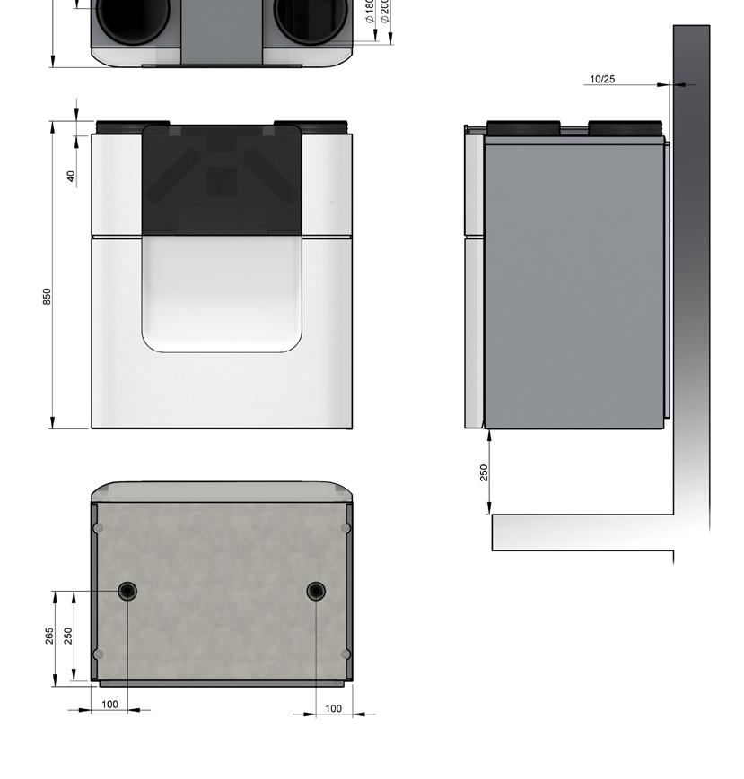 COMFOAIR Q450 MÉRETEK