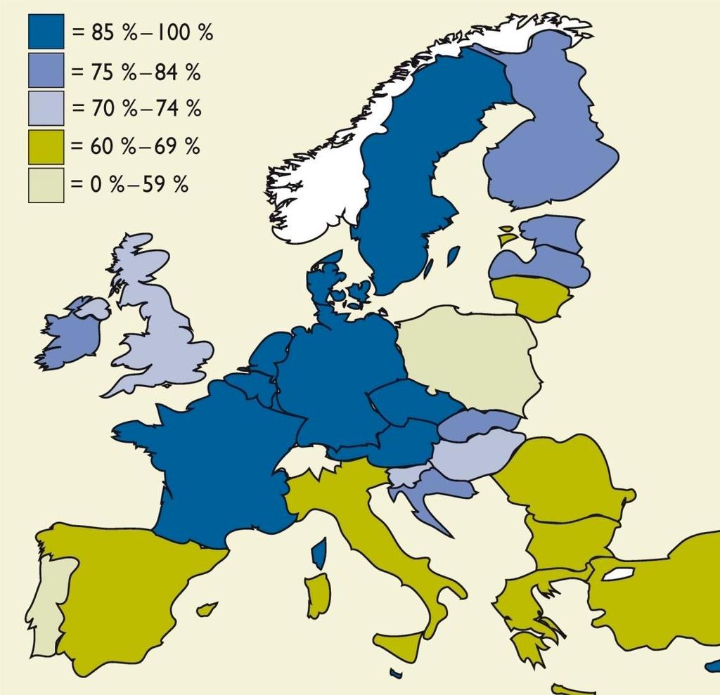 2007 EU Citizens Stating Their Satisfaction EU