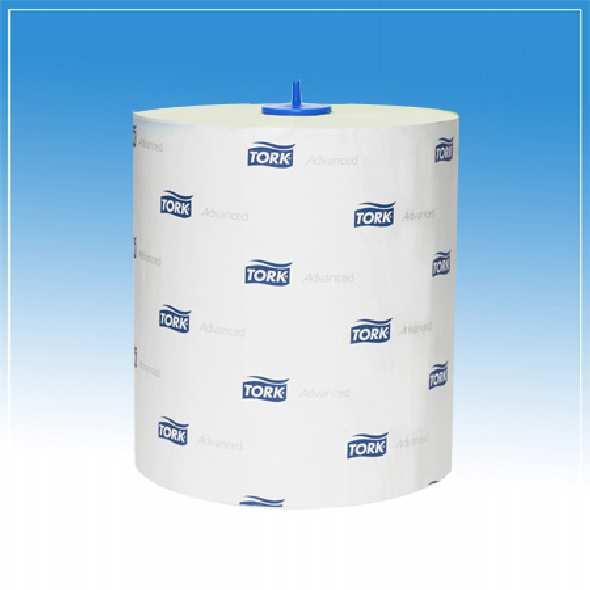 101250 Tork Advanced 420 (M2) kétrétegű belsőmag adagolású kéztörlőpapír, perforált, 160 m-es tekercsben, fehér. 6 db-osával rendelhető!