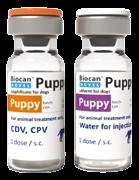 A z e ls ő ada g ot követ ő e n 3 h ét te l ke l l b e adni a m ás o dik ada g B i o c an Novel Puppy vakcinát, vagy valamelyik Biocan Novel polivalens vakcinát a vonatkozó
