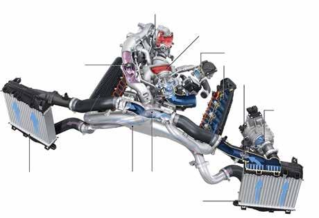A motor 3750 min -1 fordulatszámon már leadja a névleges teljesítményt egészen 5000 min -1 fordulatig. A leszabályozási fordulatszám 5200 min -1.