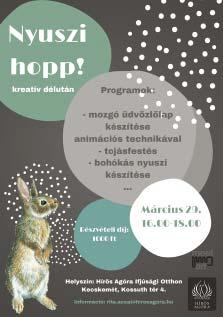 30 TÁRSASJÁTÉK NAP Hogyan fogjunk csillagot? március 20. kedd 14:00 március 21.