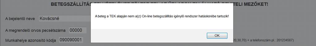 Ha a megjelenőt adatok nem felelnek meg a valóságnak, a program lehetőséget ad a javításra.