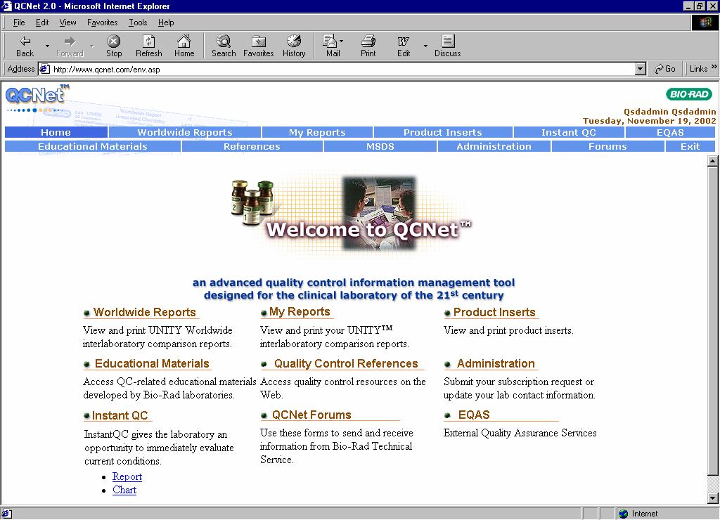QCNet Web-alapú információkezelés www.qcnet.