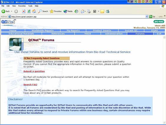 QCNet - Reference Links, Forums Referenciák Csatlakozás