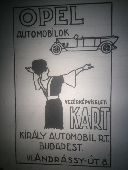 20 9. ábra A Király Automobil Rt. hirdetése (Forrás: A Motor 1922. 15-16. sz.