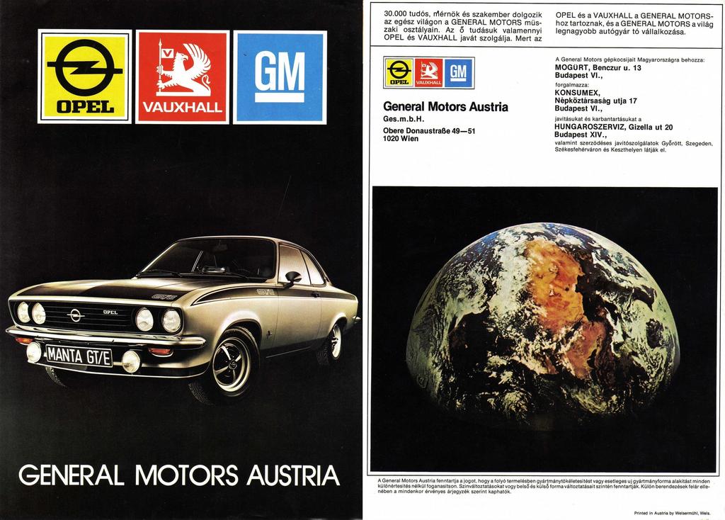 60 27. ábra A GM Austria magyar nyelvű összefoglaló katalógusa (Forrás: saját gyűjtemény) Az 1974-ben kiadott kimutatás szerint 1.606 db Kadett, 5.