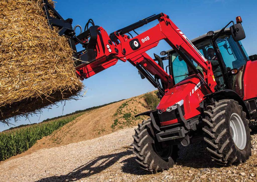 25 A MASSEY FERGUSONTÓL Kiváó rakodó-tuajdonságok A rakodó-eőkészítésse rendet traktorok száos egyedüáó, gyáriag szeret funkcióva rendekeznek; ezekné a gépekné csak a rakodógé és a unkaeszközök