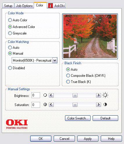 A Colour Swatch [Színtár] funkció használata A Színtár funkció használatához először telepíteni kell a Színtár segédprogramot. Ez a program a nyomtatóhoz mellékelt CD-n található meg.
