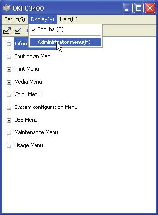 Administrator Settings [Rendszergazdai beállítások] Ez a menü kizárólag a számítógépes rendszer karbantartói számára készült. 1.