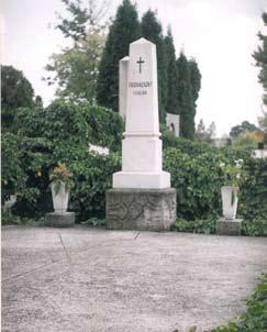 História 101 Friedvalszky Ferenc családi sírboltja, Jászberény, Fehértói temető, 2000.