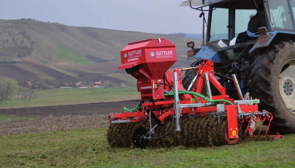 Gyepápolás GreenMaster Moduláris felépítésű rendszer gyepápoláshoz intenzívebb gyepápolás felülvetéssel és