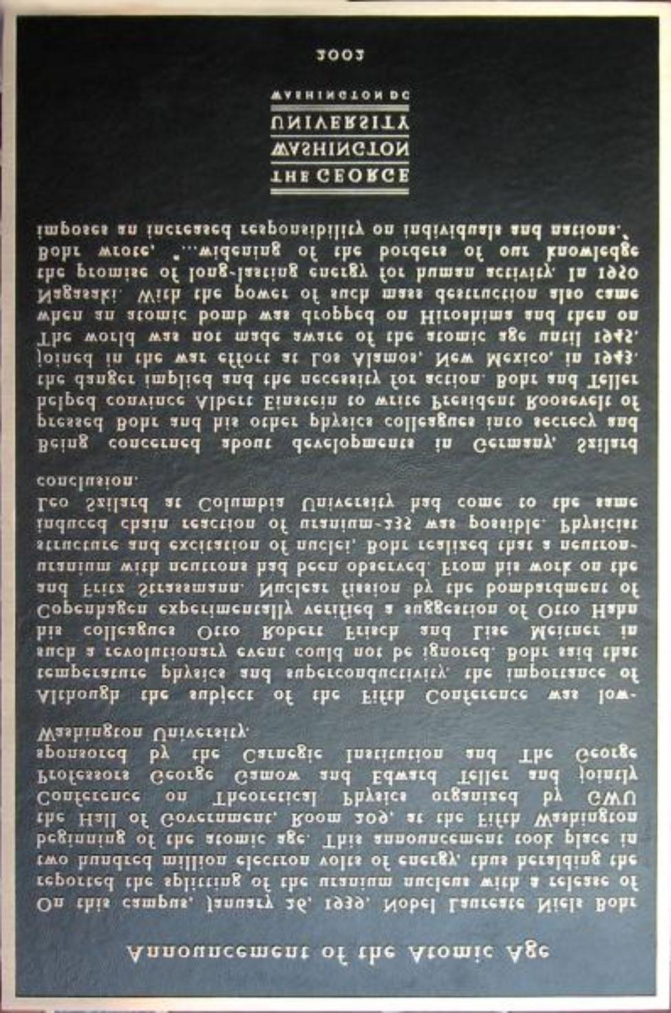 A maghasadás gondolata elôször 1934-ben jelent meg.