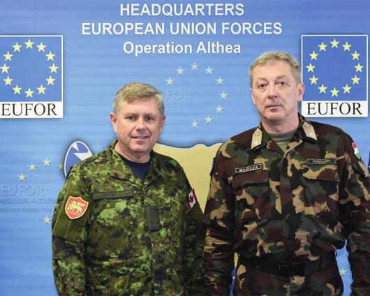 LÁTOGATÁS AZ EUFOR-NÁL Alain.