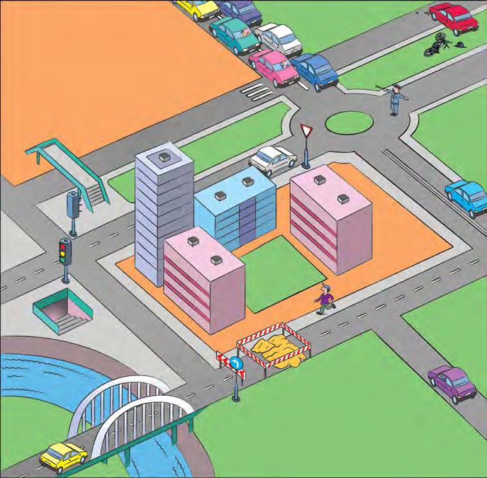 Life in a city 1. Egészítsd ki a rajzot a hiányzó szavakkal!