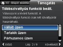 8.8.3 "Többszivattyús rendszer" Áttekintés "Főoldal" > "Támogatás" > "Többszivattyús rendszer" 1. A többszivattyús beállítás elvégzéséhez kövesse az útmutatót lépésről lépésre. 2.