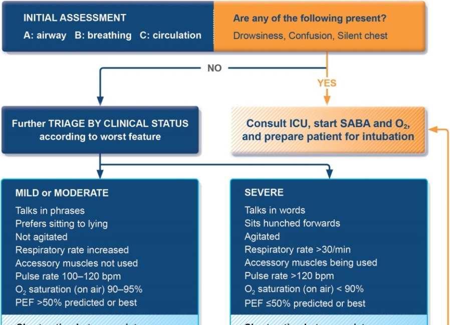 Managing exacerbations