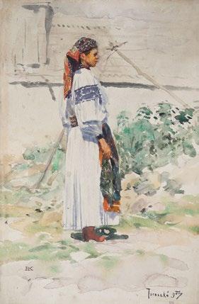 Férfi fej, 1896 színes kréta, papír, 445 315 mm j. j.: mon. 896 Ernst Múzeum aukciói 1921 (XVI.) 415., 420. sz., (XVII.) 260., 265. sz. 1897 168.
