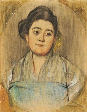 Bébi (Kriesch Margit) kétéves korában, 1900 pasztell, papír, 695 405 mm 1900 Tóth Simon Ferenc 220.