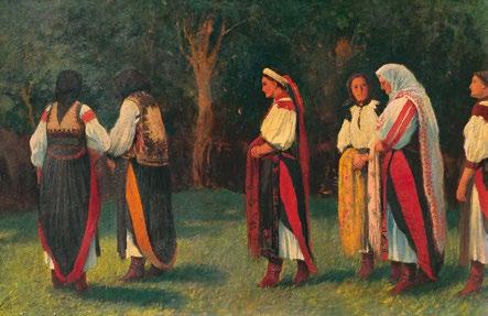 évi kiállításán, háttérben Körösfői-Kriesch Aladár dekoratív díszítésével kivitelező: Mócsay József fénykép IM, Adattár, ltsz.