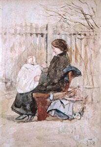Madonna, 1908 (A művész által faragott keretben), 91,6 90,5 cm, védett 1996 Nemzeti Szalon 1909. 29. sz.