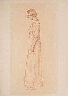 Ülő csoport (Két Kriesch gyermek két hölggyel), 1909 körül, 140 230 mm Keserü 1977.: egykor a család Keserü 1977. 30. sz.