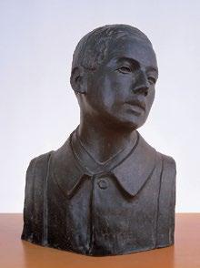 Mihály Rezső, (Rudolf, Rudi, Tanulmányfej), 1909 bronz, m: 44 cm, mé: